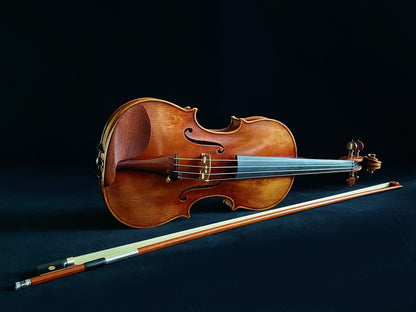 OurViolin V80 series 1743 Cannon handmade golden brown violin pure handmade solid wood suitable for all ages